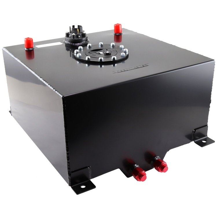 Black Aluminum Fuel Cell with Sender Capacity: 10 Gallons