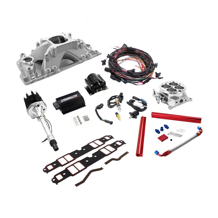 Chevy SBC 350 Self Learning Turnkey EFI Single Throttle Body System Kit