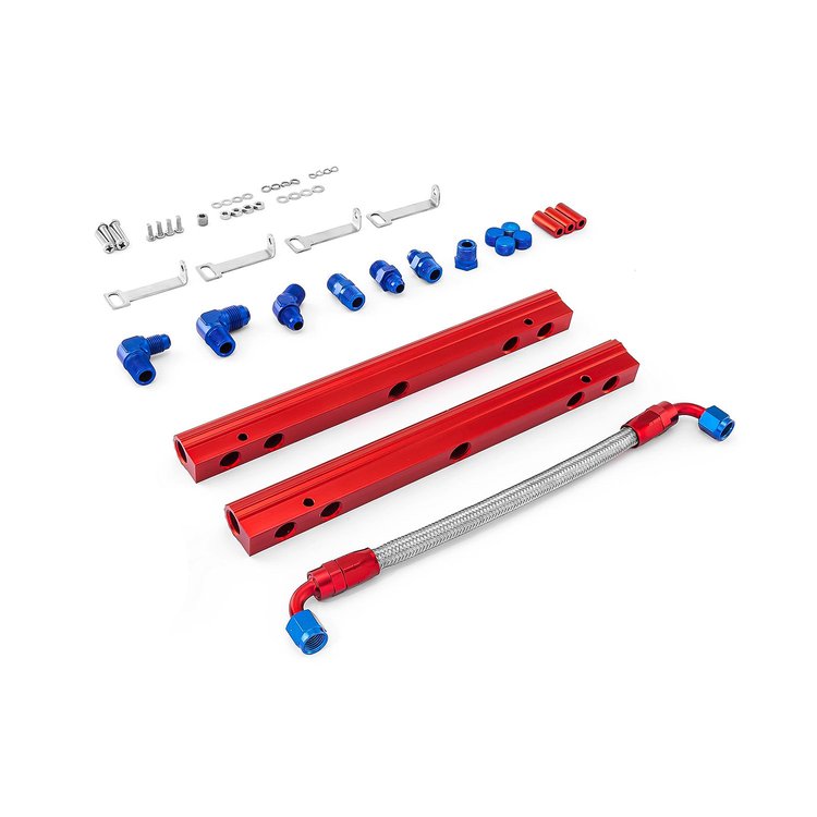 Pontiac 326 350 389 400 421 428 455 Single Billet Alum. Fuel Injector Rail Kit