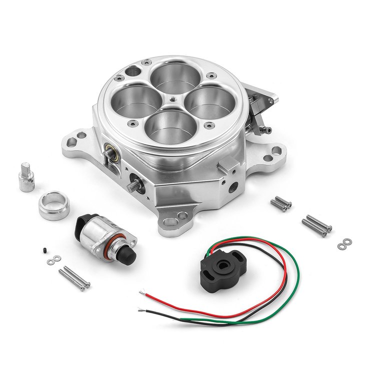 PCE138.1002.02 1200 CFM 4 Barrel 4150 Billet Throttle Body Kit