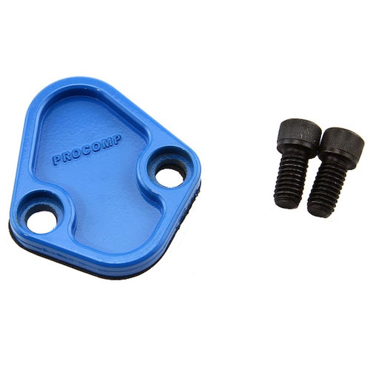 Universal Chevy BBC Ford SB BB Chrysler Fuel Pump Block Off Plate Blue