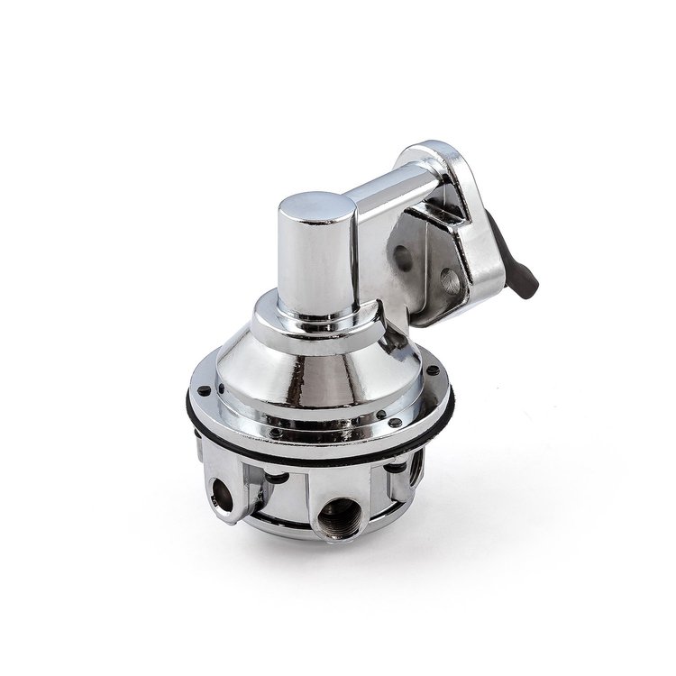 High-Volume Mechanical Fuel Pump Big Block Chevy 454, 115 gph Flow Rate [Chrome]