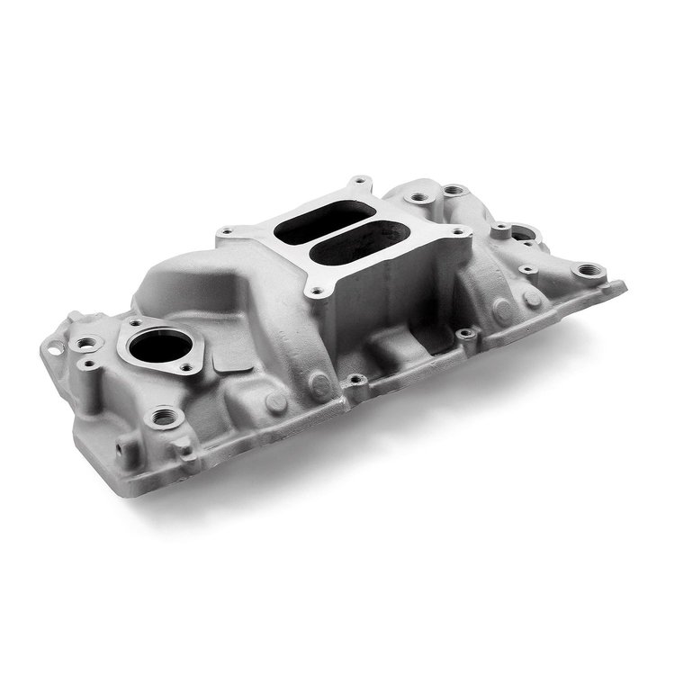 Chevy SBC 350 Holeshot +Plus 1957-95 Intake Manifold Satin