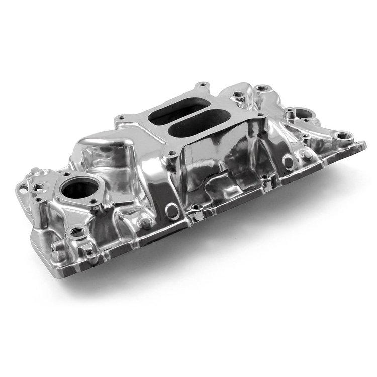 Chevy SBC 350 Holeshot +Plus 1957-95 w/o Kit Intake Manifold Polished
