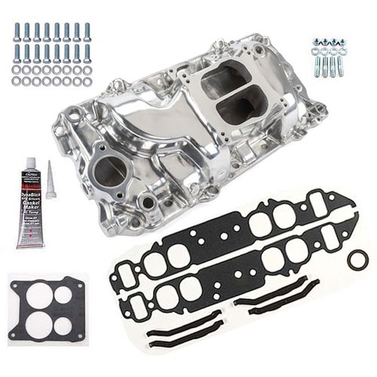 Holeshot Oval Port Intake Manifold 1965-90 Big Block Chevy 454 Includes: