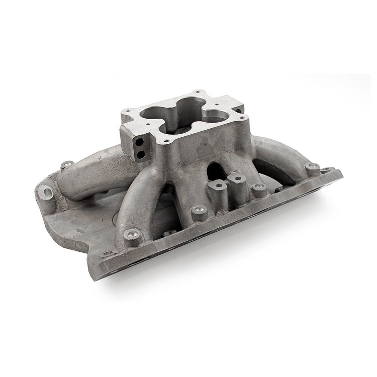 Ford 351W Windsor 3V 4V w/Tongues Fusion High Rise Intake Manifold Satin