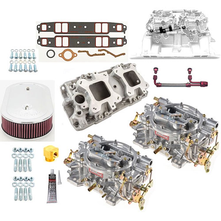 Intake Manifold Kit Includes: Twin Carb Intake Manifold