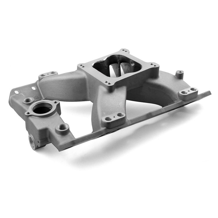 Pontiac 326 400 455 Shootout w/Inj Ports EFI Intake Manifold Satin