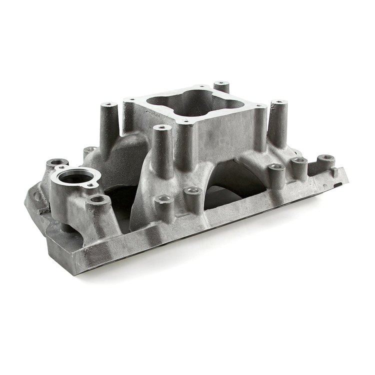 Shootout Series High Rise Intake Manifold 1957-1995 Small Block Chevy 350 [15-Degree EFI Injection Ports]