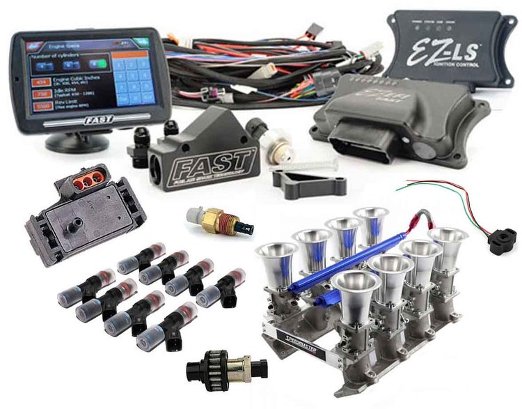 Complete LS3 Downdraft EFI Stack Intake Manifold System Kit