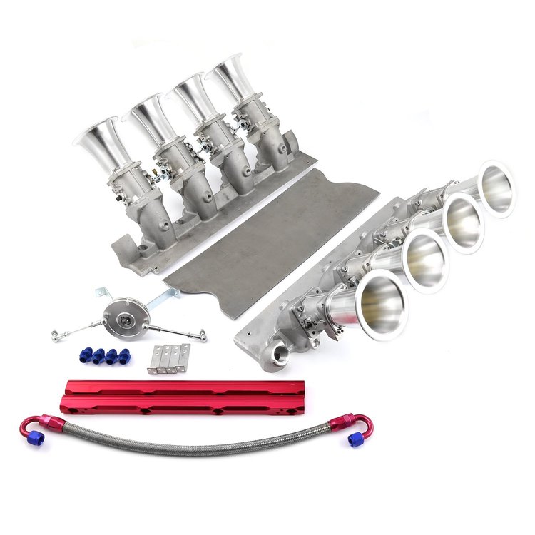 Downdraft EFI Stack Intake Manifold Ford 302/351C [Satin Finish]