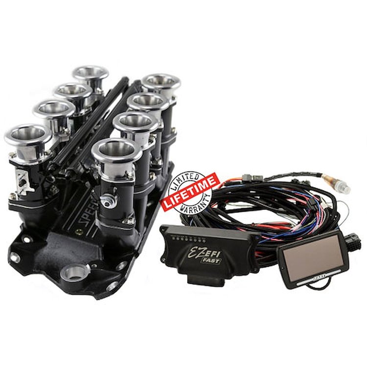 Chevy SBC 350 Manifold / 30404 FAST EZ-EFI 2.0 Self-Tuning Fuel Injection System
