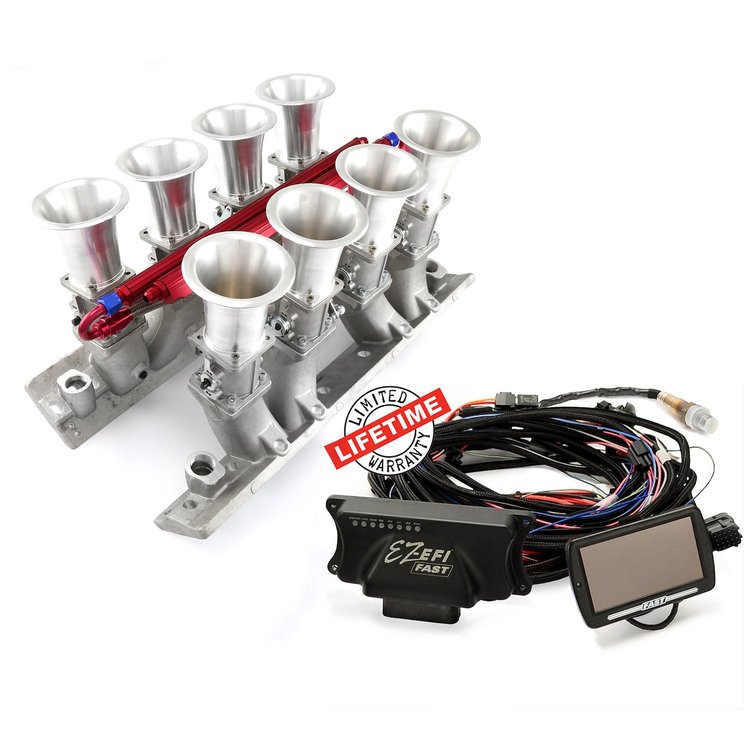Chevy BBC 454 EFI Manifold / FAST EZ-EFI 2.0 Self-Tuning Fuel Injection System