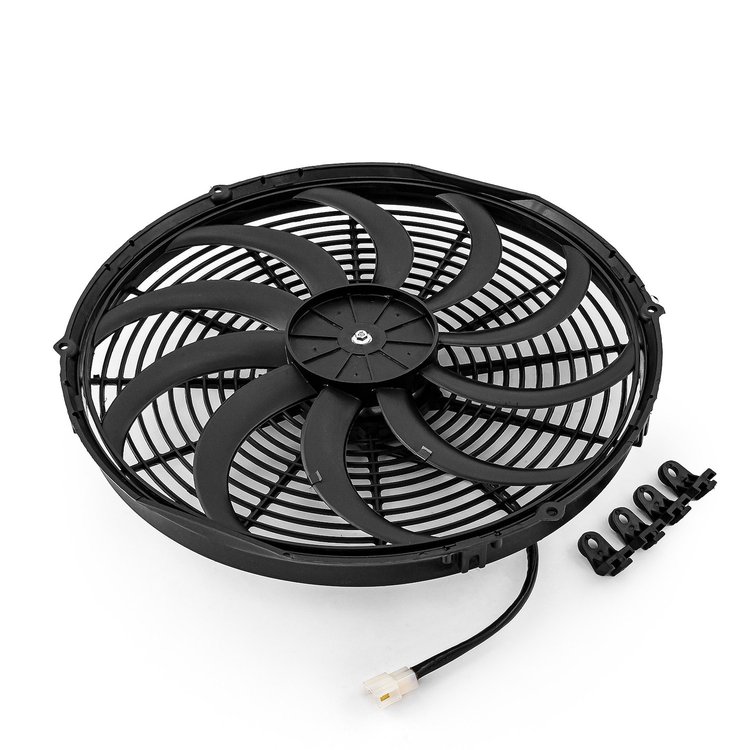 16" S-Blade Electric Fan Height: 16.5"