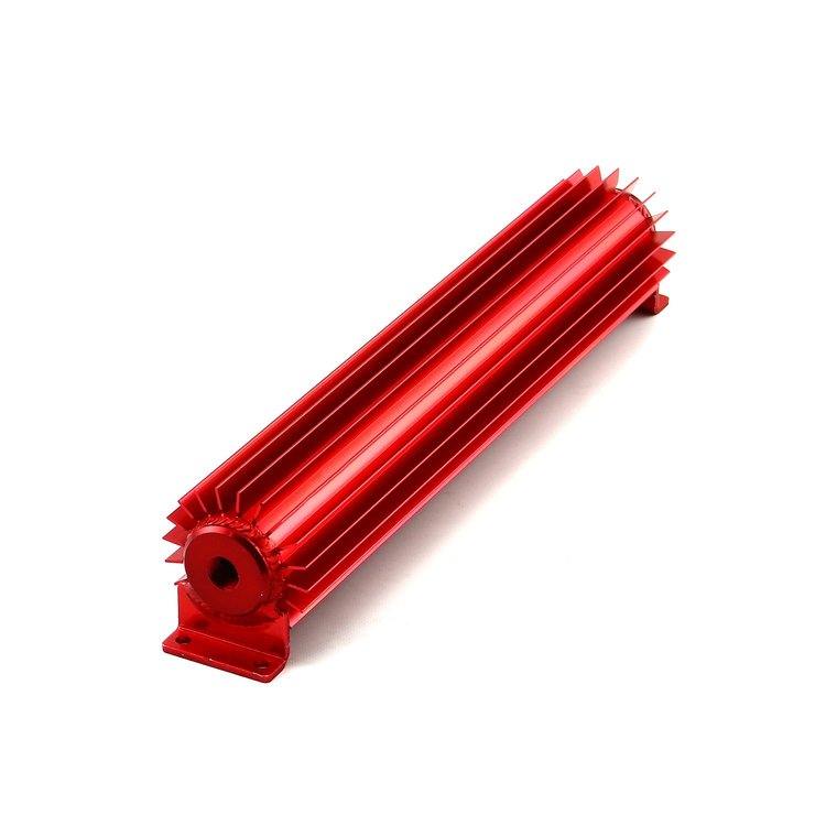 Single Pass Transmission Oil Cooler With 3/8" Hose Barb Fittings Overall: 3" H x 3.25" T x 15" W