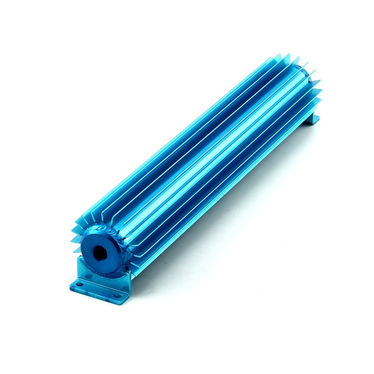 Single Pass Transmission Oil Cooler With 3/8" Hose Barb Fittings Overall: 3" H x 3.25" T x 15" W