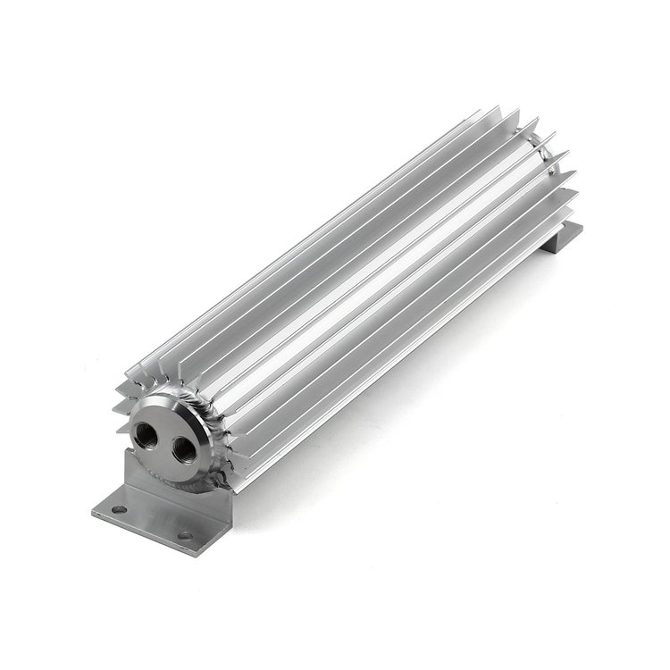 Dual Pass Transmission Oil Cooler With Fittings 4" H x 12" L x 4" W