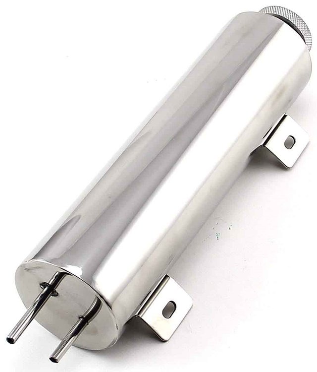 3 x 11 in. Stainless Steel Overflow Tank With Mounting Bracket Kit - Polished Finish