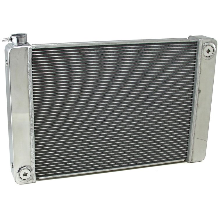Universal Aluminum Radiator 28x19x2.2 Ford Mopar Aluminum Radiator TR-BL O/L Satin