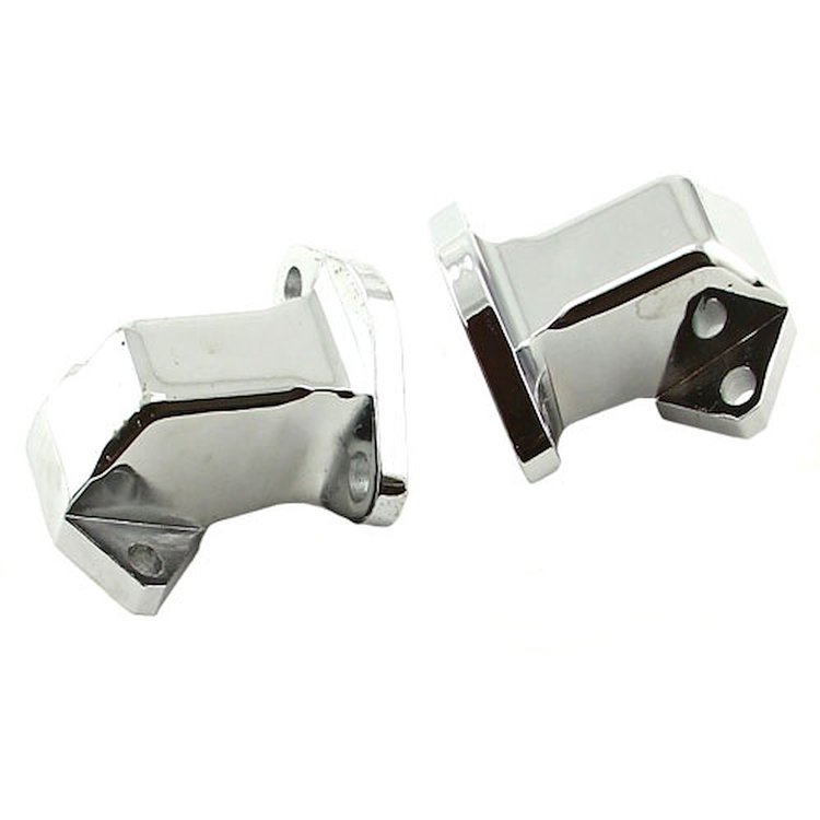 Chevy BBC 454 Electric Water Pump Legs Chrome 2Pcs
