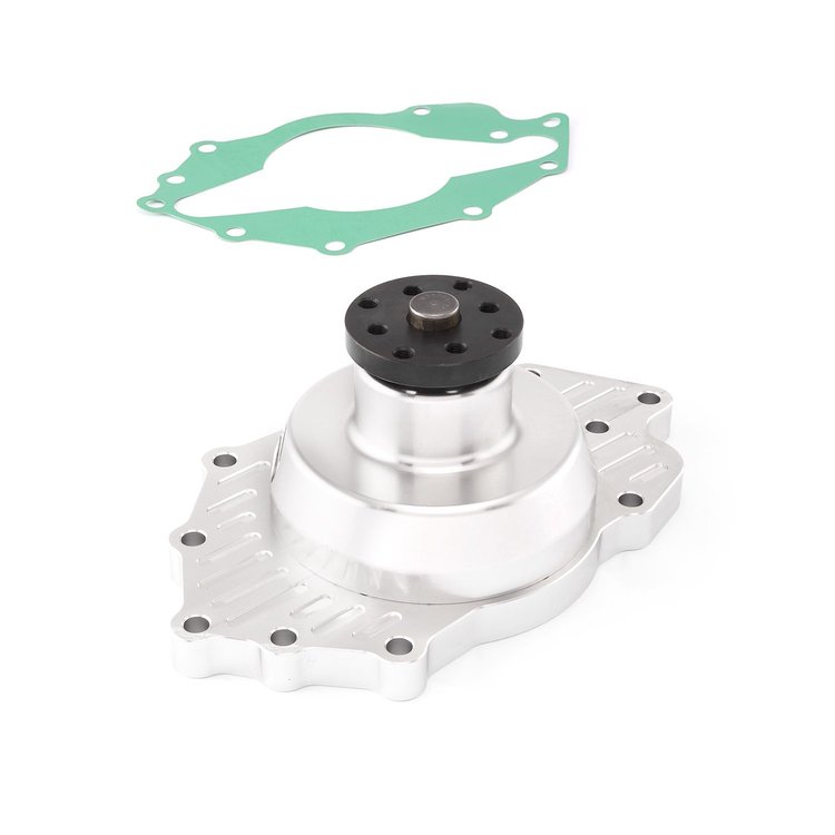 PCE195.1119 Ford 302 351C Cleveland Straight Impeller Billet Aluminum Slimline Water Pump