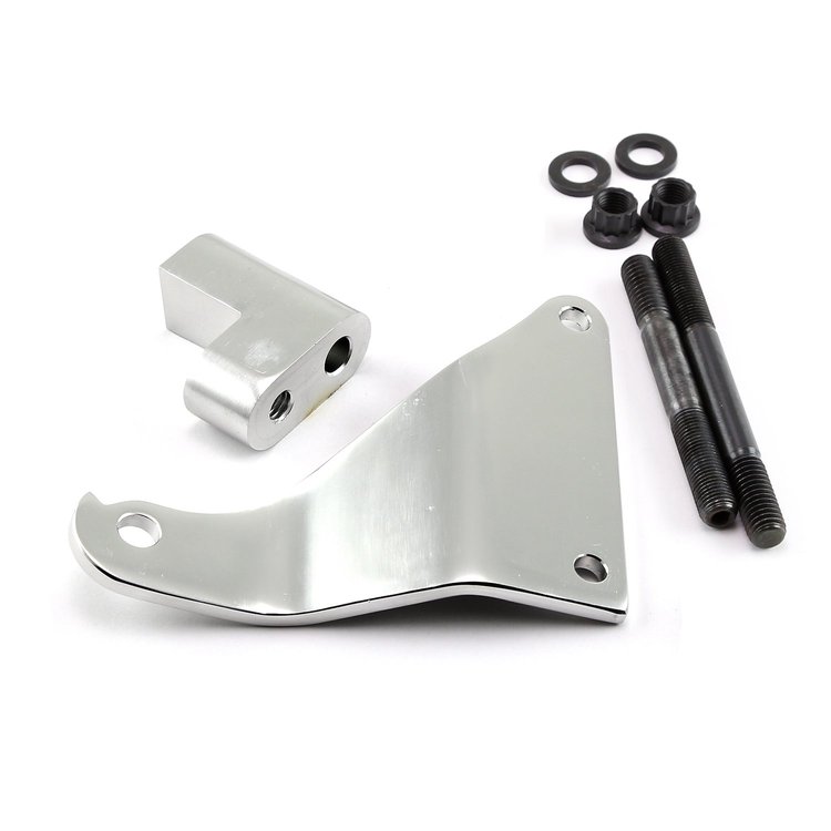Ford 302 351 Cleveland Aluminum Alternator Bracket Kit Satin
