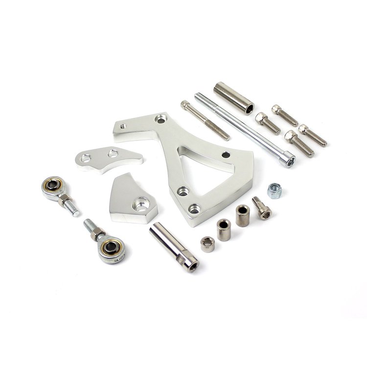 Ford 302 351 Cleveland Aluminum Alternator Bracket Kit Polished