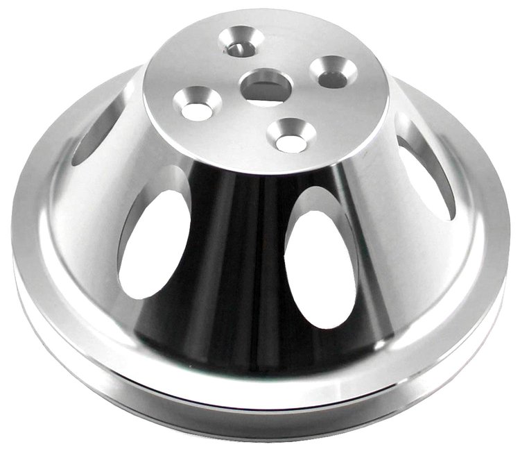 Water Pump Pulley Big Block Chevy 454, Fits Short Water Pump, 1-Groove V-Belt