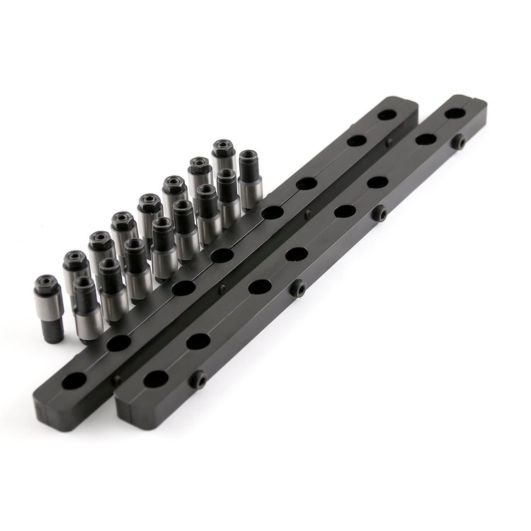 Aluminum Rocker Arm Stud Girdle Kit Small Block Chevy, 7/16 in. Polylock Nuts