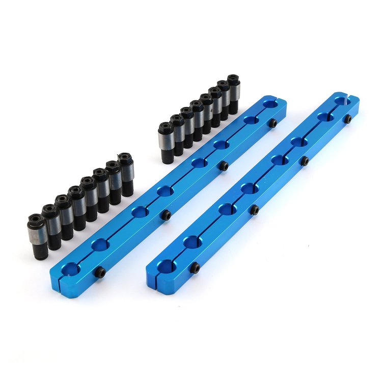 PCE259.1009.02 Rocker Arm Stud Girdle Kit Small Block Ford 289, 302, 351W [Blue]