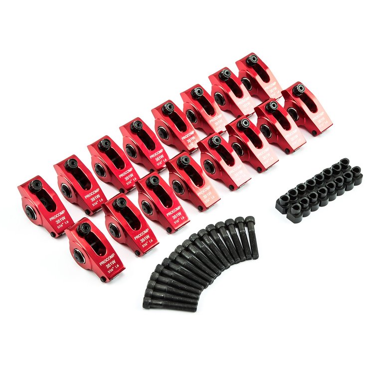 FORD SB Adjustable Pedestal Mount 1.6 Aluminim Rocker Arms 5/16 Stud Boss