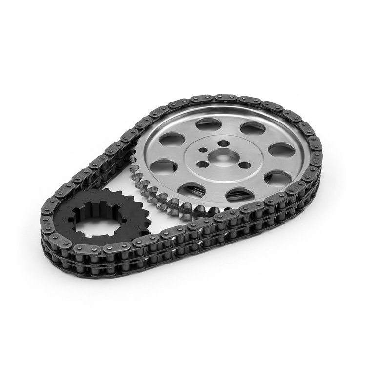 Double Roller 9 Keyway Billet Steel Torrington Timing Chain Kit Small Block Chevy