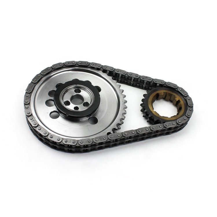 CHEVY GM LS7 DOUBLE ROLLER 9 KEYWAY BILLET STEEL TIMING CHAIN KIT