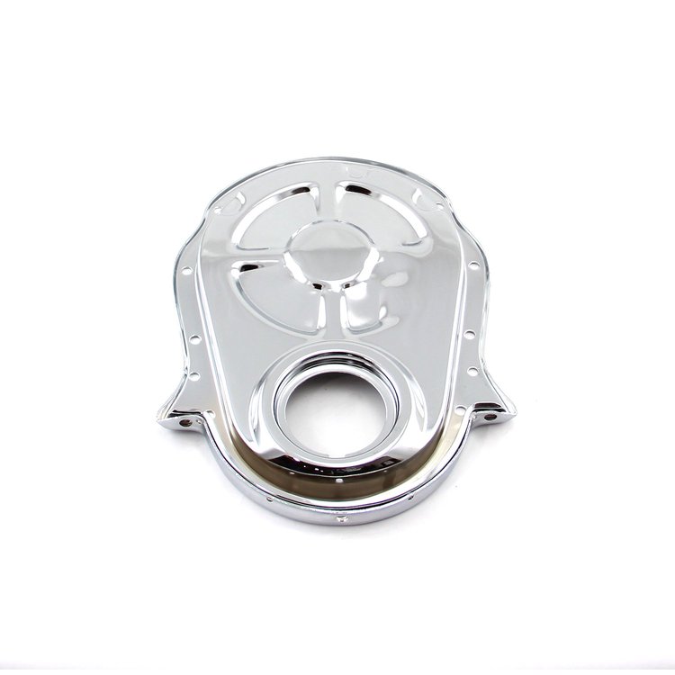 Chrome-Plated Steel Timing Chain Cover Big Block Chevy 454