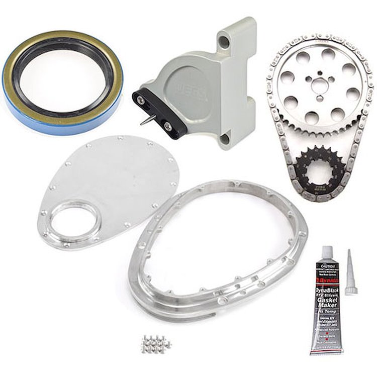 Timing Chain & Cover Kit Small Block Chevy Includes: