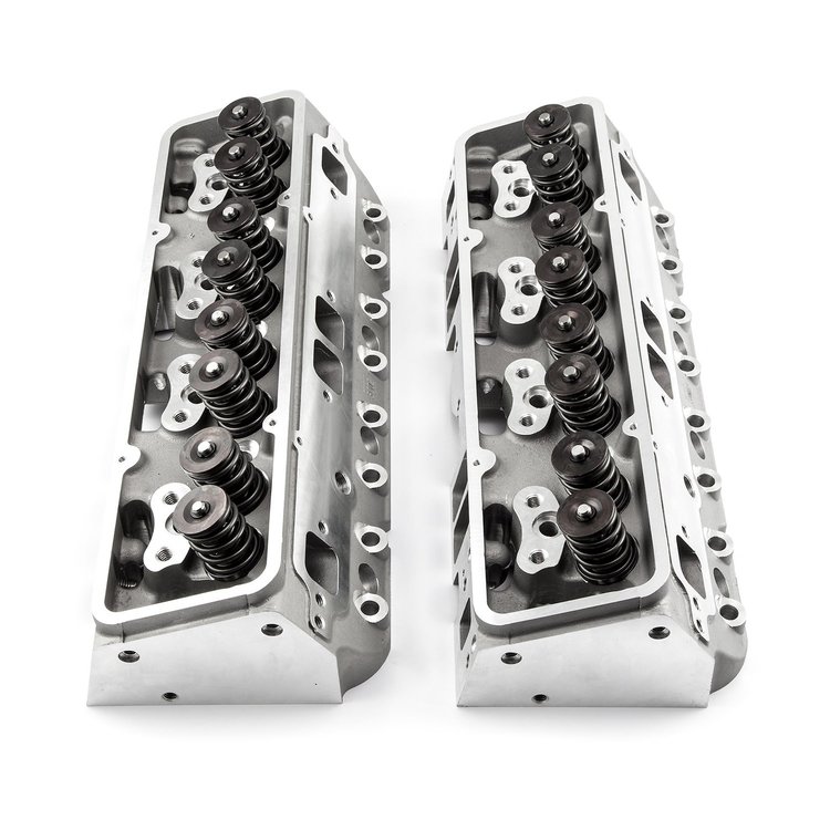 Cast Aluminum Cylinder Head Small Block Chevy 350 w/Solid Flat Tappet Cam