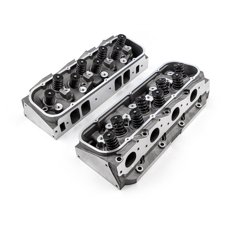 PCE281.2082.01 Chevy BBC 454 360cc 115cc Hydraulic Flat Assembled Cylinder Heads