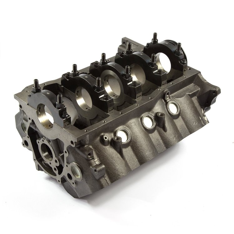 Ford SB 4125 Bore 351C Mains 9500 Deck Height Billet Main Caps Severe-Duty Block