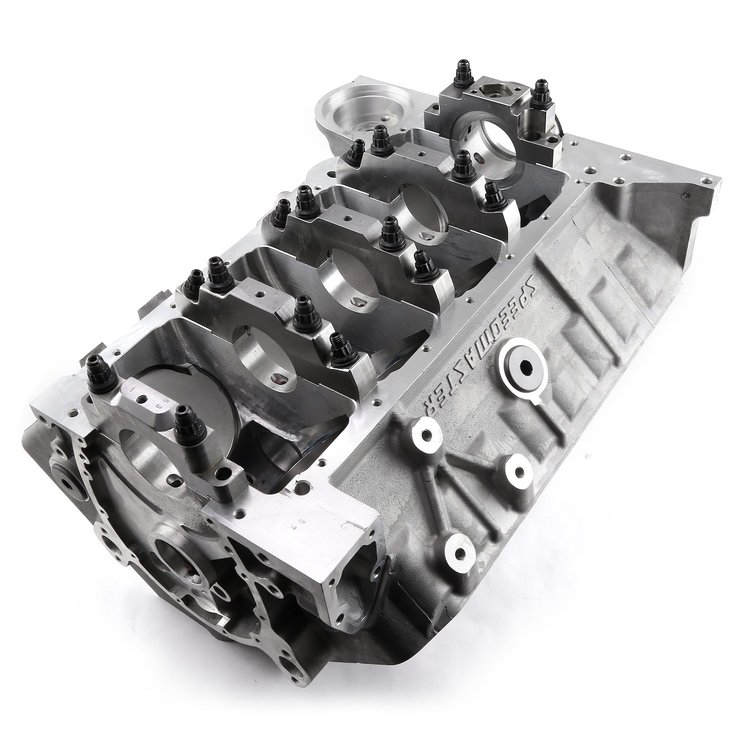 SPEEDMASTER CHEVY SB 350 B-4.125 DH-9.025 ALUMINUM ENGINE BLOCK USA MACHINED