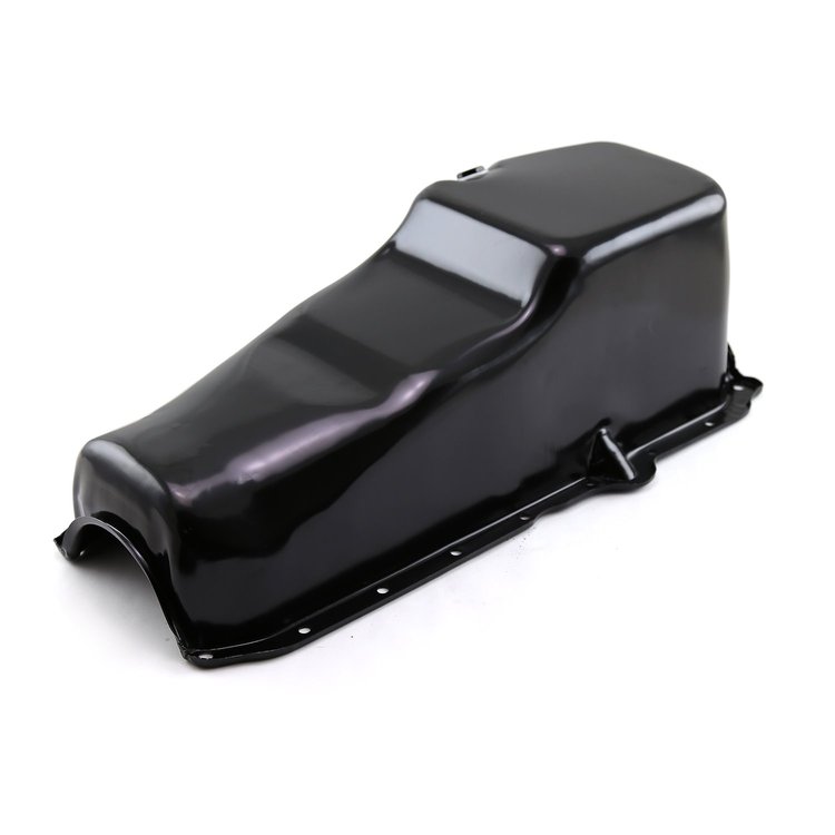 PCE300.1050 Stock Replacement Oil Pan for 1986-Up Small Block Chevy [Right/Passenger Side Dip Stick]
