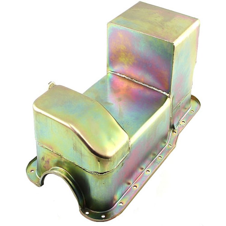 Ford SB 289 302 Windsor Fox Body Fabricated Dual Sump Oil Pan + Pickup