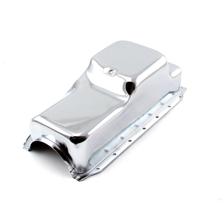 PCE300.1044.02 Steel Oil Pan Center Sump 4 Qt Small Block Chrysler 318 340 [Chrome]
