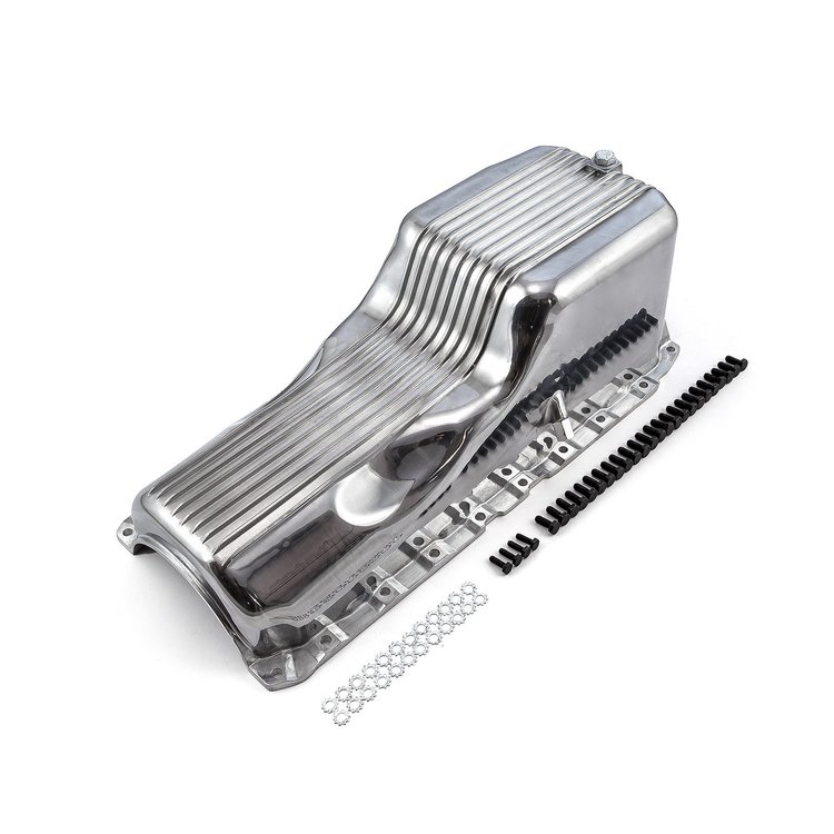 PCE300.1092.01 Aluminum Oil Pan Big Block Chevy 454 Gen 5/6 [Polished]