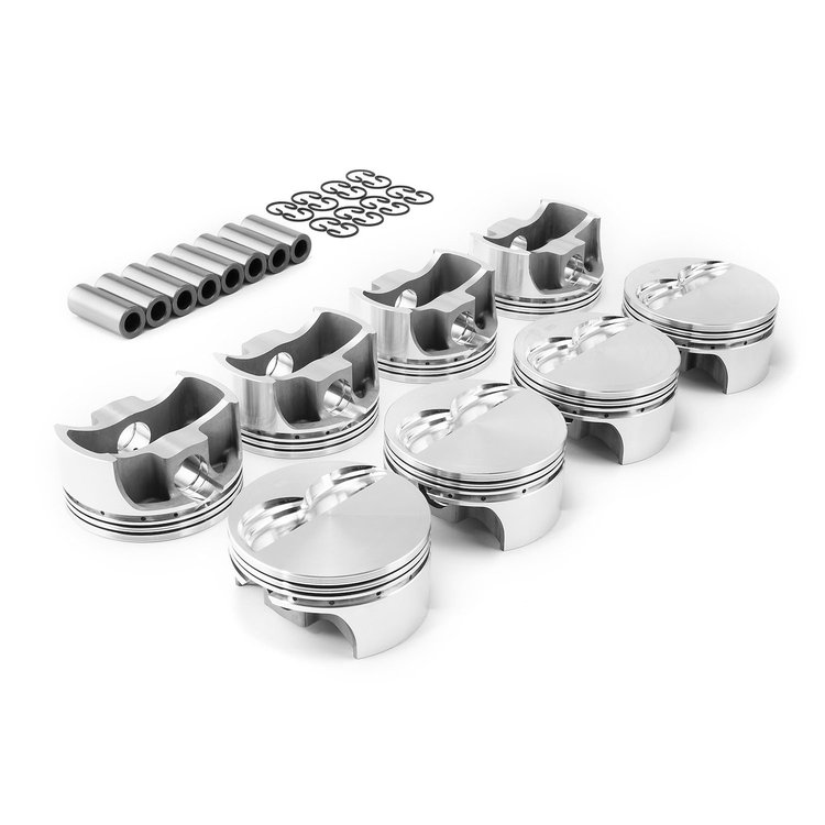 PCE305.1123 Chevy LS2 4.000 in. Bore 1.065 in. .927 in. Flat Top Forged Pistons