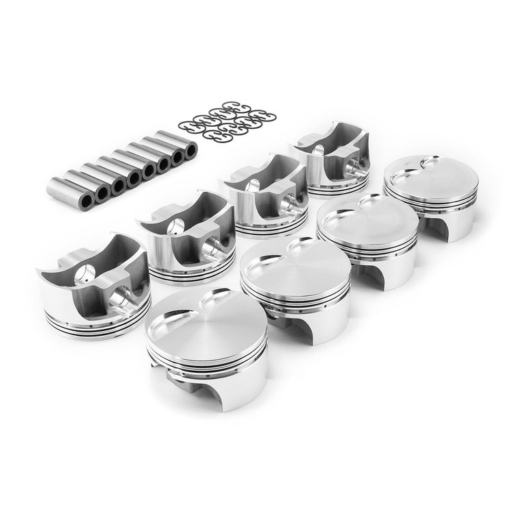 PCE305.1124 Chevy LS1 3.905 in. Bore 1.065 in. .927 in. Flat Top Forged Pistons