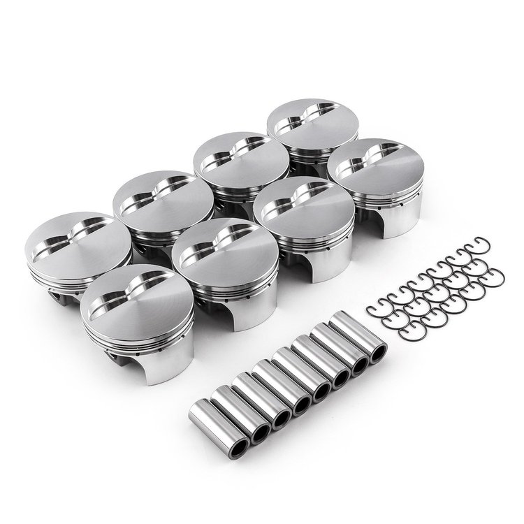 Flat Top Chevy Forged Pistons SBC 383 5.7