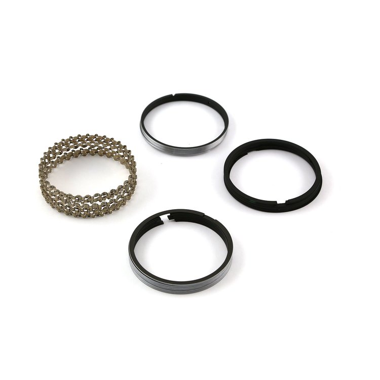 4.060 Bore - 5/64 - 5/64 - 3/16 Plasma Moly Piston Ring Set