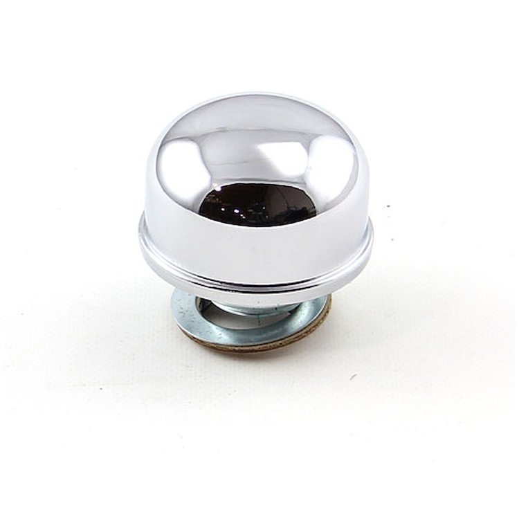 2 3/8 Chrome Twist In Inround Valve Cover Breather Cap