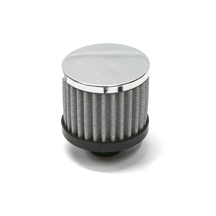 Chrome Valve Cover Open Filter Element Breather Push In