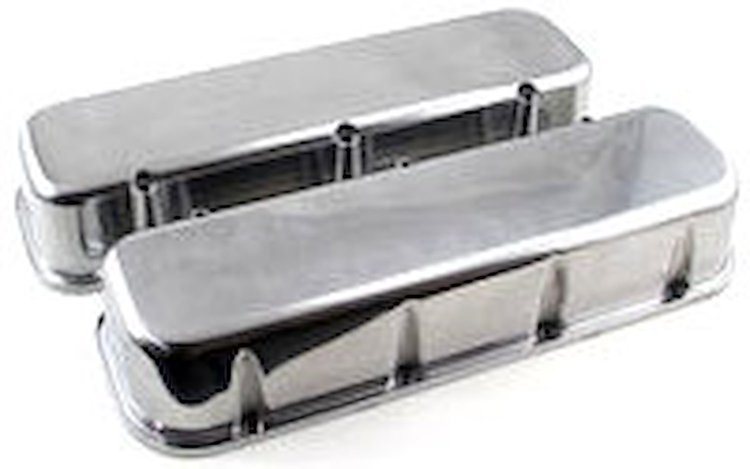 Cast Aluminum Valve Covers Big Block Chevy 454 Tall without Hole